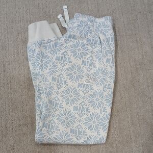 Nike Kids' Blue and White Patterned Bottoms